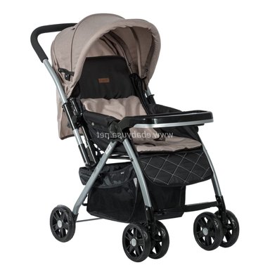COCHE CUNA PARA BEBE SILVER BEIGE MANGO REVERSIBLE - 2