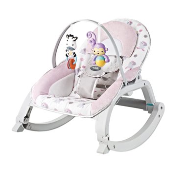 MECEDORA PARA BEBE CON VIBRACIONES RELAJANTES ZOO PINKY - 2