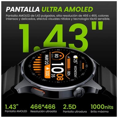 SMARTWATCH HAYLOU WATCH 4S BLACK PANTALLA AMOLED - 3