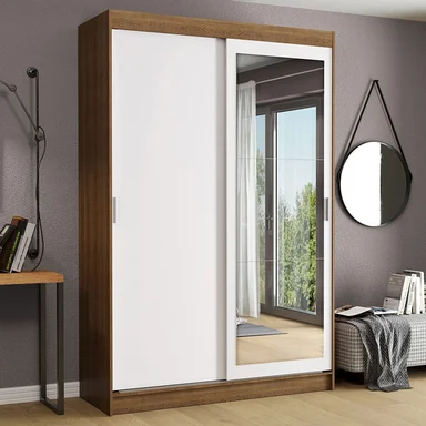 ROPERO MADESA 10971E TOKIO CORREDIZAS 1 ESPEJO 2 PUERTAS 2 CAJONES - 1