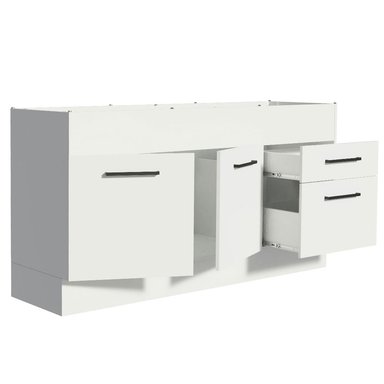 MUEBLE DE COCINA AGATA 150 CM (MOSTRADOR PARA LAVADERO) - BLANCO - 4