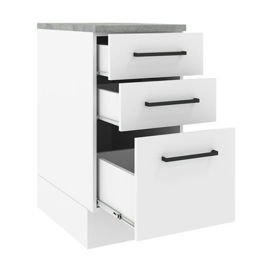 MUEBLE DE COCINA MADESA AGATA 3 CAJONES 40 CM - 3