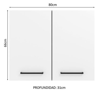 ALACENA MADESA AGATA 80 CM 2 PUERTAS - 2