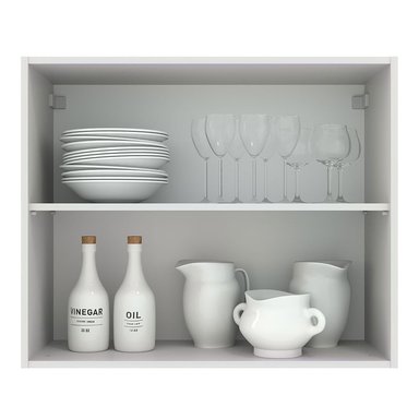 ALACENA DE COCINA AGATA 80 CM 2 PUERTAS - BLANCO/GRIS - 3