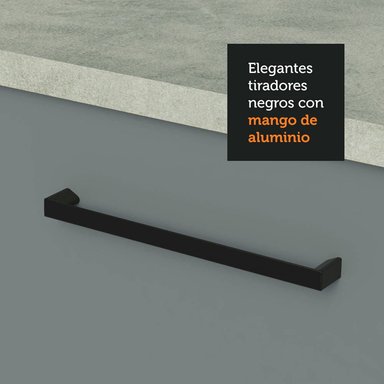ALACENA DE COCINA AGATA 80 CM 2 PUERTAS - BLANCO/GRIS - 5