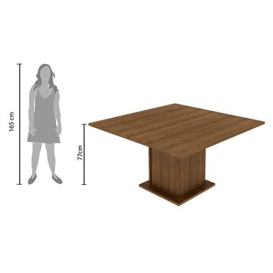 MESA COMEDOR MADESA 52865Z2A MARRÓN CUADRADA 8 PUESTOS - 2