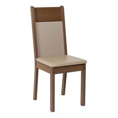 JUEGO DE COMEDOR ELISA CON 4 SILLAS CREMA/MARRON/BEIGE - 7