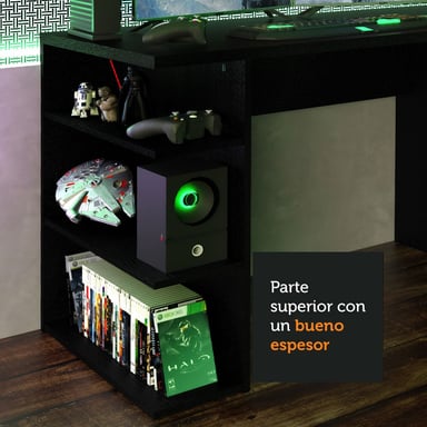 ESCRITORIO GAMER MADESA - NEGRO - 4