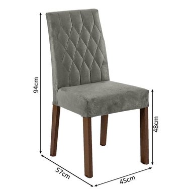 SILLAS COMEDOR MADESA MARRÓN 4255 X2 PLATA - 2