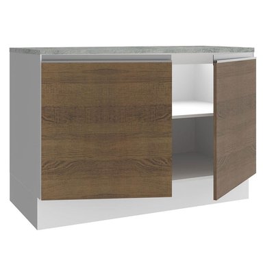 MUEBLE DE COCINA MADESA G241209BGLCT GLAMY 120 CM MOSTRADOR PARA LAVADERO CON ENCIMERA - 4
