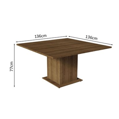 JUEGO COMEDOR MADESA 8 SILLAS MARRÓN DORIS - 4