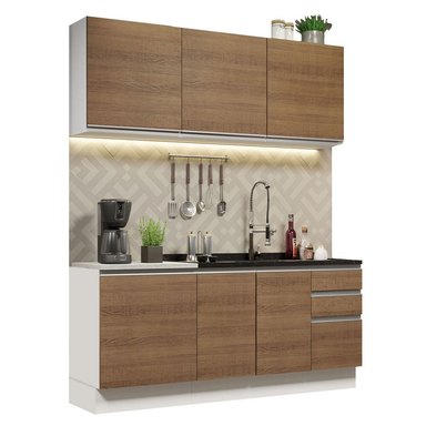 MUEBLE DE COCINA MADESA GLAMY INTEGRAL 180 CM CON LAVADERO 05 - 1