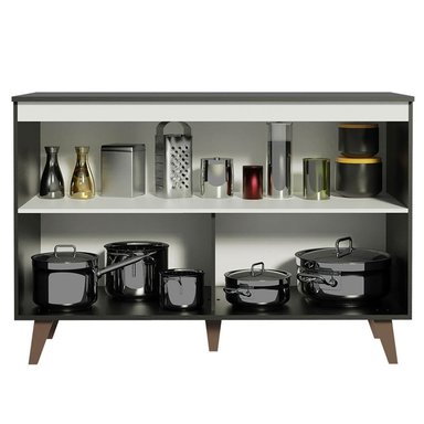 MUEBLE DE COCINA MADESA REIMS 2 PUERTAS 120 CM NEGRO - 3