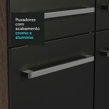 MUEBLE DE COCINA MADESA EMILLY INTEGRAL ART 137 CM MARRÓN/NEGRO 04 - 6