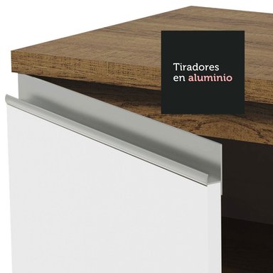 MUEBLE DE COCINA MADESA GLAMY 1 PUERTA 40 CM MARRÓN/BLANCO - 6