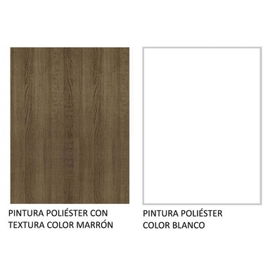 MUEBLE DE COCINA MADESA GLAMY 1 PUERTA 40 CM MARRÓN/BLANCO - 9