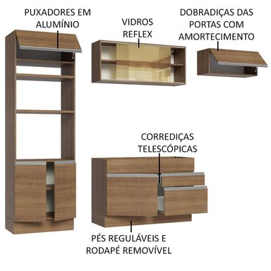 MUEBLE DE COCINA MADESA GLAMY INTEGRAL 270 CM MARRÓN 11 - 4