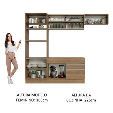 MUEBLE DE COCINA MADESA GLAMY INTEGRAL 270 CM MARRÓN 11 - 5