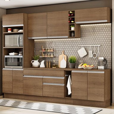 MUEBLE DE COCINA MADESA GLAMY INTEGRAL VICENZA 290 CM MARRÓN 12 - 2