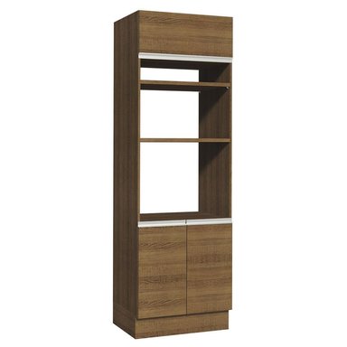 MUEBLE DE COCINA MADESA GLAMY TORRE PARA HORNOS 3 PUERTAS 70 CM MARRÓN - 1