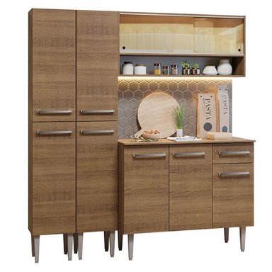 MUEBLE DE COCINA INTEGRAL EMILLY 169 CM MARRÓN 13 - 1