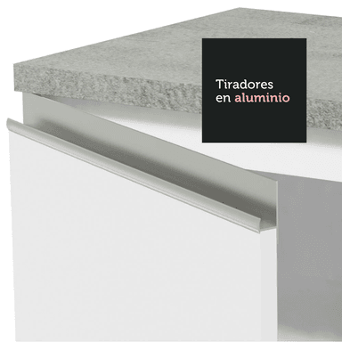 GABINETE MADESA BLANCO BAÑO 2 PUERTAS 3 CAJONES 120 CM - 8