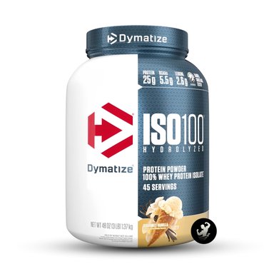 PROTEÍNA DYMATIZE ISO 100 HYDROLYZED 3 LB GOURMET VANILLA - 1