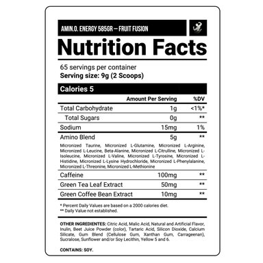AMINOÁCIDOS OPTIMUM NUTRITION ESSENCIAL AMINO ENERGY 65 SERV FRUIT FUSION - 2