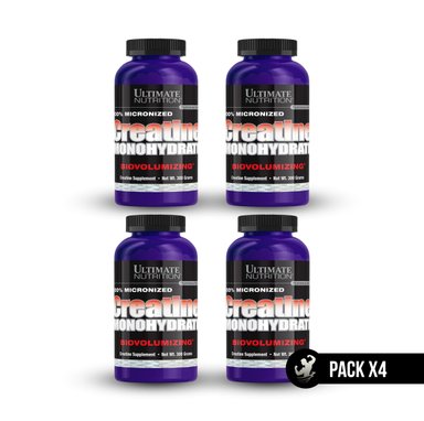 SUPLEMENTO ULTIMATE NUTRITION CREATINA MONOHIDRATADA 300 GR PACK X4 - 1