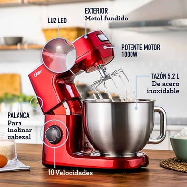 OSTER BATIDORA PLANETARIA FPSTSMPL3R 1000W - 3