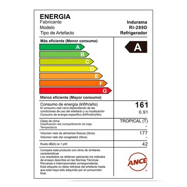 REFRIGERADORA INDURAMA TOP FREEZER RI-289D 177 LITROS - 5