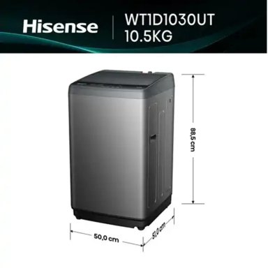 LAVADORA HISENSE 10.5 KG CARGA SUPERIOR AUTOMÁTICA WT1D1030UT - 2