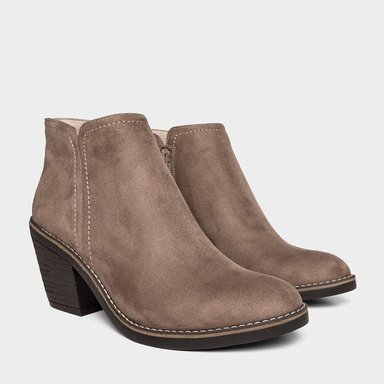 BOTINES MUJER FOOTLOOSE MICROFIBRA GRIS FH-020 (35-39) - 2