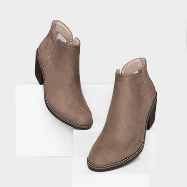 BOTINES MUJER FOOTLOOSE MICROFIBRA GRIS FH-020 (35-39) - 5