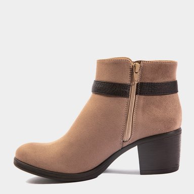 BOTINES MUJER FOOTLOOSE MICROFIBRA GRIS FH-019 (35-39) - 2