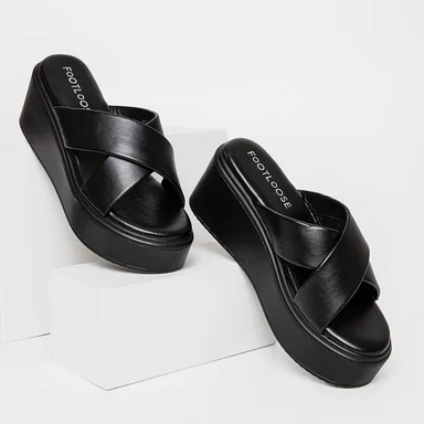 SANDALIAS MUJER FOOTLOOSE NEGRO FCH-LM003 XIOMARA (35-40) - 5