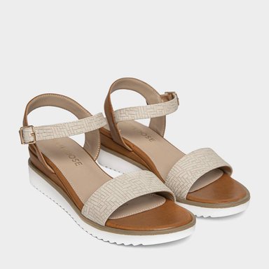 SANDALIAS MUJER FOOTLOOSE BEIGE FCH-RS023 DANAE (35-40) - 3