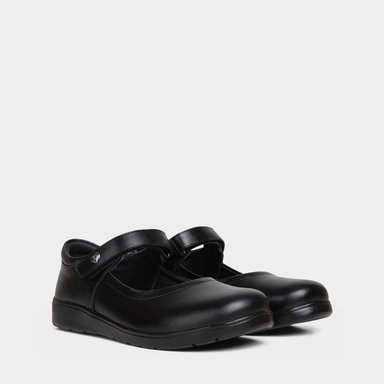 ZAPATOS PRE ESCOLAR NIÑA FOOTLOOSE KIDS CUERO NEGRO FTK-N0006 - 2