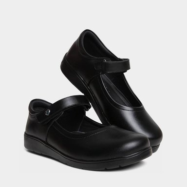 ZAPATOS PRE ESCOLAR NIÑA FOOTLOOSE KIDS CUERO NEGRO FTK-N0006 - 5