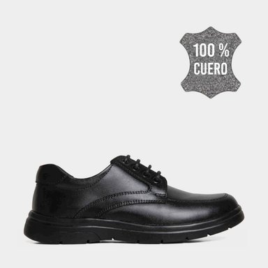 ZAPATOS NIÑO FOOTLOOSE KIDS CUERO NEGRO JUNIOR FTK-N0012 - 1