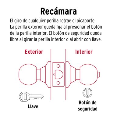 CERRADURA HERMEX CF-43473 DORADO DE POMO DORMITORIO - 5