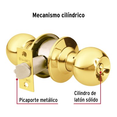 CERRADURA HERMEX 43473-43473-43473 DORADO PACK 3 UNIDADES DE DE POMO DORMITORIO - 4