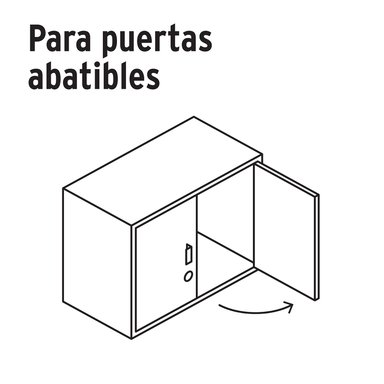 CHAPA CERRADURA HERMEX CF-43559 PLATEADO PARA MUEBLE MODELO 25 CROMO - 5