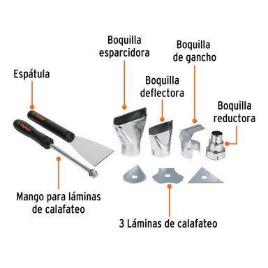 PISTOLA DE CALOR TRUPER CF-15734 MALETIN 2000 WATTS - 4
