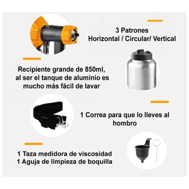 PISTOLA PINTAR INGCO SPG5008-2 0.80L 550W TANQUE DE ALUMINIO - 4