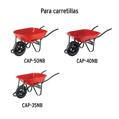 LLANTA CARRETILLA NEUMATICA PRETUL + ACCESORIOS - 5