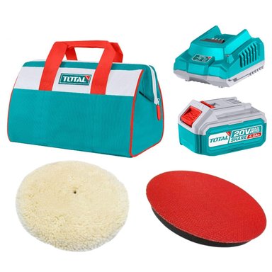 PULIDORA INALÁMBRICA 20V + BATERÍA 4AH Y CARGADOR TOTAL - 5
