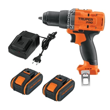 TALADRO ATORNILLADOR 20V + 2 BATERIAS 4AH + CARGADOR TRUPER - 1