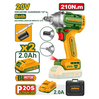 LLAVE/DESTONILLADOR DE IMPACTO 20V 1/2 210NM JADEVER - 6