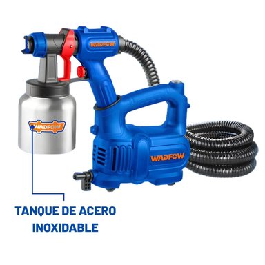PISTOLA PARA PINTAR 550W CON VASO DE ALUMINIO 800ML WADFOW - 4
